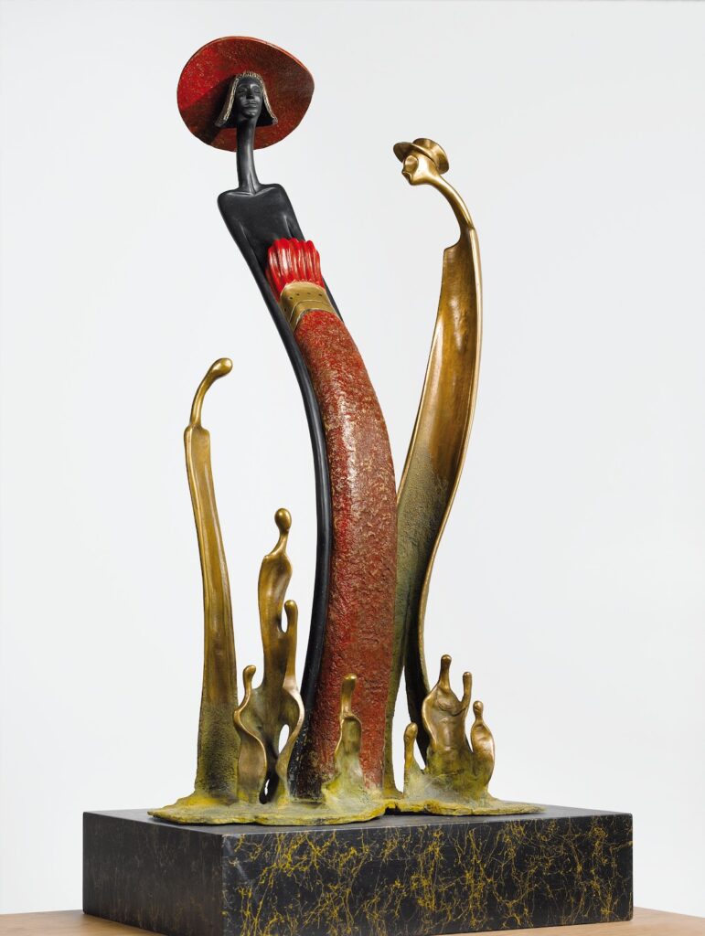 Il nucleo, 2005, scultura in bronzo